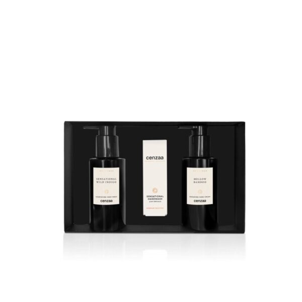 cenzaa, handcare set, bamboo mellow cream, handwash